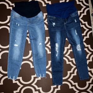 Maternity jeans (large) super cute ! Never worn.